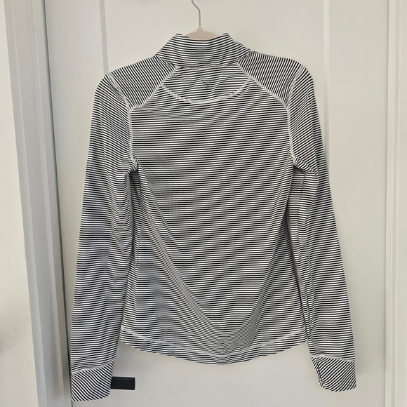 Southern Tide Womens XS Striped Quarter Zip Performance Pullover Black White - Picture 5 of 9